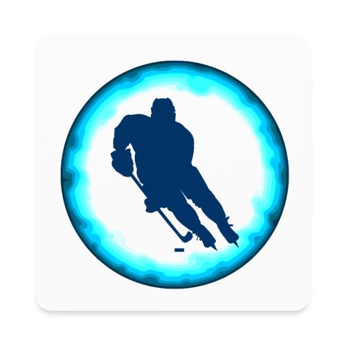Hockey: Ice Warrior - Square Magnet
