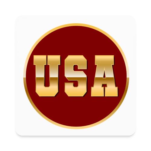 Golden USA Seal - Square Magnet