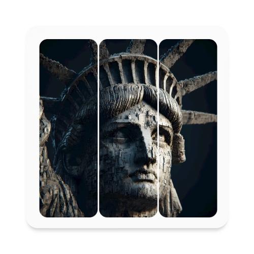 USA: Liberty in Shadows - Square Magnet