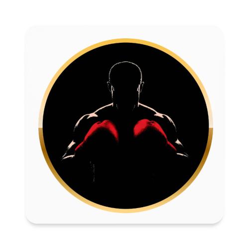 Boxing: Gold Core Muscle - Square Magnet