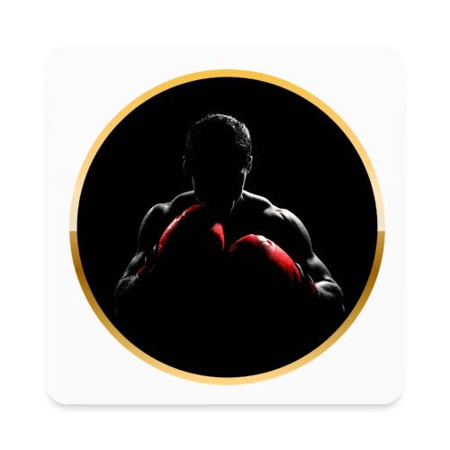 Boxing: Crimson Gloves Fighter - Square Magnet