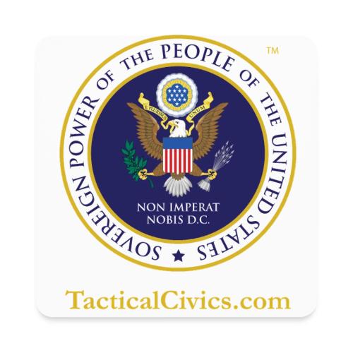 The Peoples Seal w gold url - Square Magnet