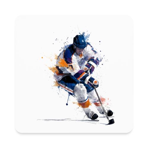 Hockey: Icy Streaks - Square Magnet