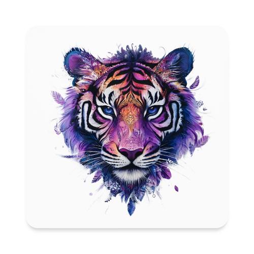 Mystic Violet Tiger - Square Magnet
