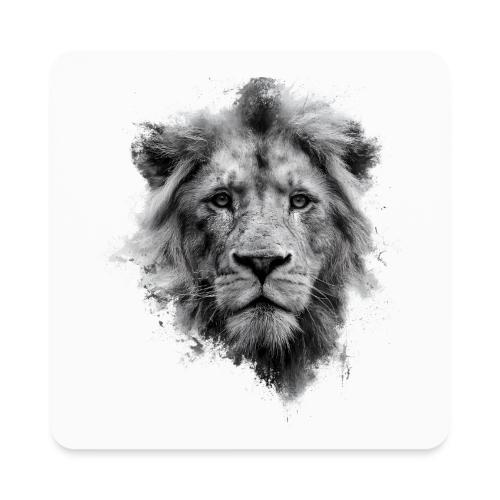 Lion: Monochrome King - Square Magnet