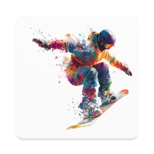 Snowboarding: Frozen Flight - Square Magnet