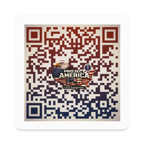 Project America is on the Move...Scan to View! - Square Magnet