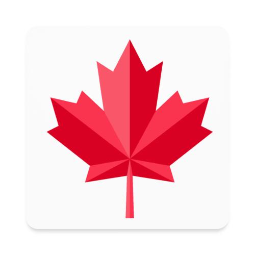 Canadian red maple leaf - Square Magnet