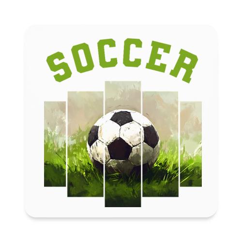 Soccer Focus - Square Magnet