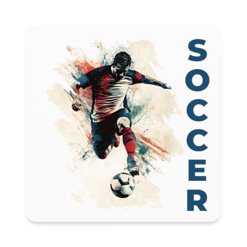Soccer Power Move - Square Magnet