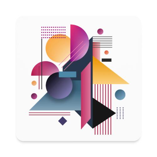 Color Pulse Geometry - Square Magnet