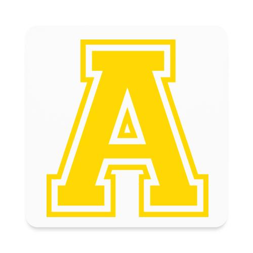 Letter A – Capital Athletic Alphabet Monogram - Square Magnet