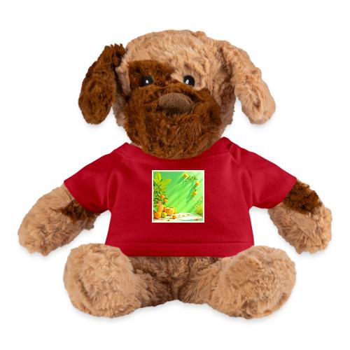 Vibrant Orange Green Still Life Design - Dog