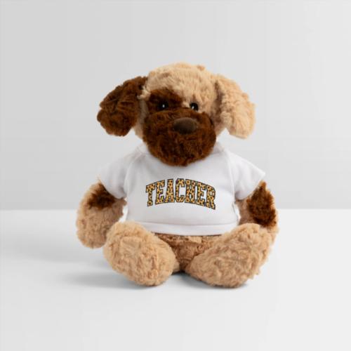 Leopard Print Teacher Typography - Dog