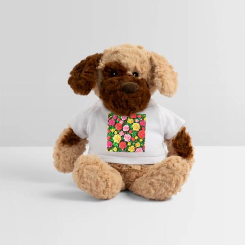 Floral print, colors in rose flowers, nature - Dog