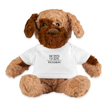 Rügen Coordinates Design - Dog - white - Front