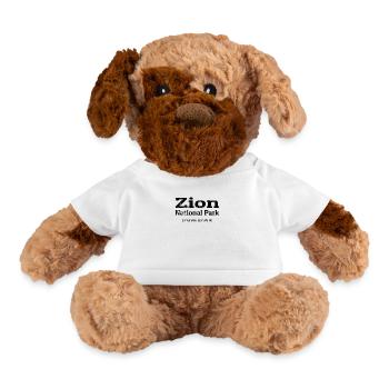 Zion National Park Coordinates - Dog - white - Front