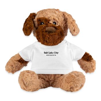 Salt Lake City Coordinates - Dog - white - Front