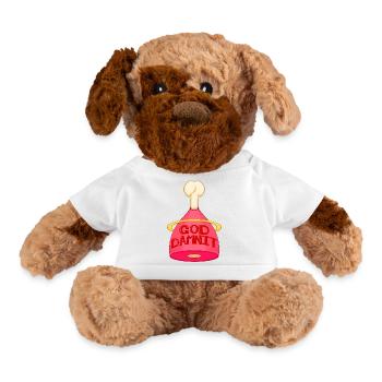 GOD D**MIT HAM -Mr. Iron Ham Approved - Dog - white - Front