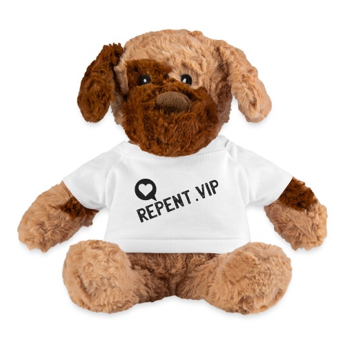 Repent in Black Stamped with Heart Logo - Dog