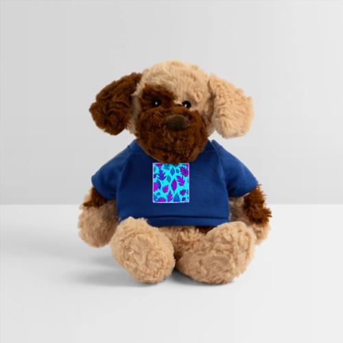 Turquoise & Purple Leaves Design - Dog