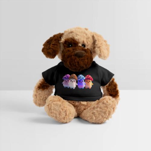 Colorful Cartoon Mushroom Quartet - Dog