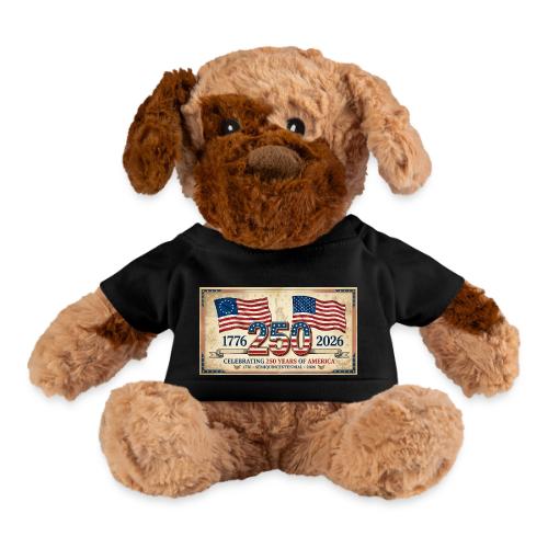 USA 250th Anniversary Flags Emblem - Dog