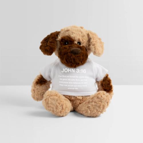 John 3:16 Christian Apparel – White - Dog