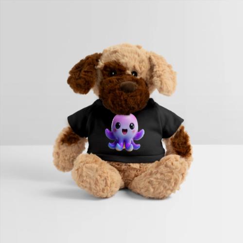 Joyful Cartoon Purple Baby Octopus with Big Smile - Dog