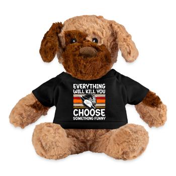 Surfing Surfboard Retro - Dog - black - Front