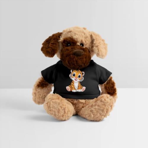 Adorable Cartoon Tiger Cub with Innocent Eyes - Dog