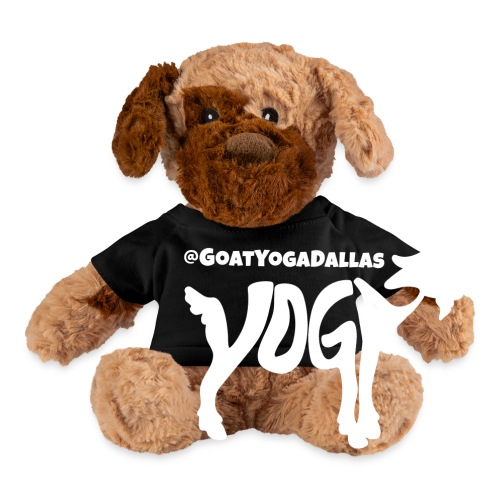 Goat Yoga Dallas White Logo - Dog