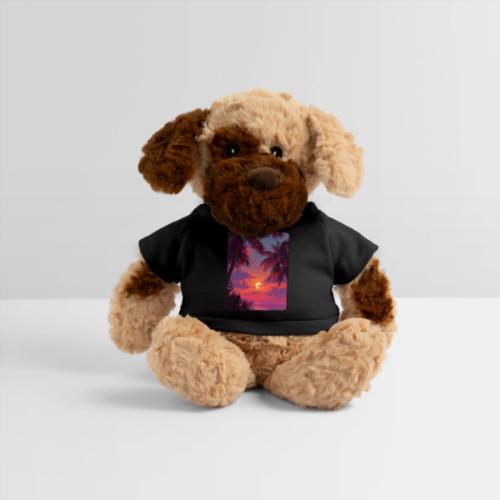 Tropical Sunset Palm Silhouette Design - Dog