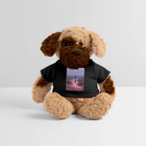 Ethereal Sunset Flower Field Art - Dog