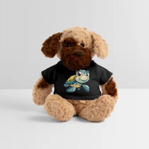 Playful Cartoon Baby Sea Turtle with a Smile - Dog