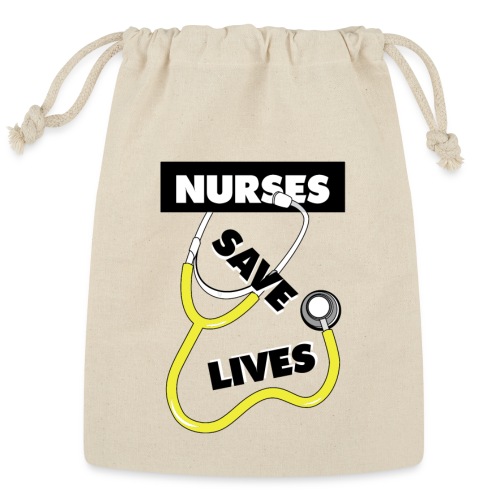 Nurses save lives yellow - Reusable Gift Bag