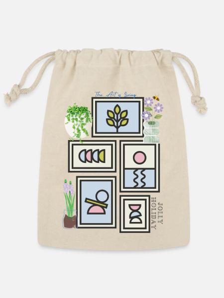 Jolly holiday - Reusable Gift Bag - Natural