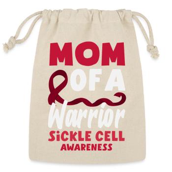 Sickle Cell Awareness Warrior Supporter Survivor - Reusable Gift Bag - Natural - Front