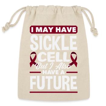 Sickle Cell Awareness Warrior Supporter Survivor - Reusable Gift Bag - Natural - Front