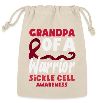 Sickle Cell Awareness Warrior Supporter Survivor - Reusable Gift Bag - Natural - Front