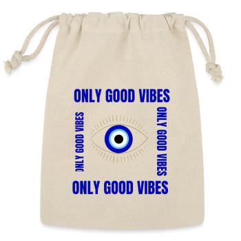 beautiful blue eyes - Reusable Gift Bag - Natural - Front