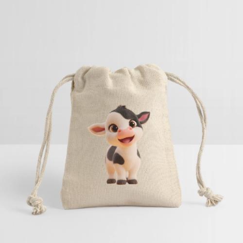 Joyful Cartoon Baby Cow Standing - Reusable Gift Bag