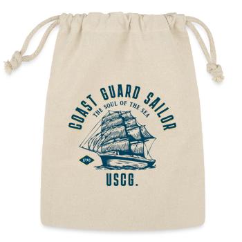 Ghost Coast Guard Ship - Reusable Gift Bag - Natural - Front