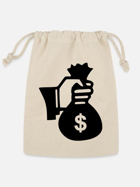 Money - Reusable Gift Bag - Natural