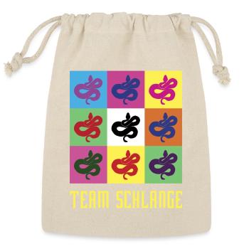 Team Snake - Reusable Gift Bag - Natural - Front