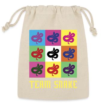 Team Snake - Reusable Gift Bag - Natural - Front