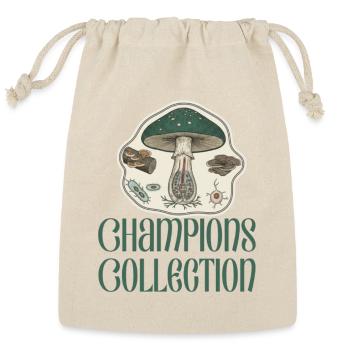 Champions Mushroom Collection - Reusable Gift Bag - Natural - Front