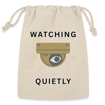 Watching_quietly_-_sized - Reusable Gift Bag - Natural - Front