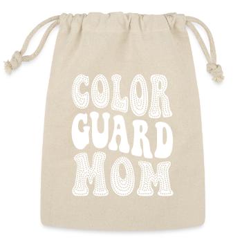 Color Guard Mom Retro Groovy - Reusable Gift Bag - Natural - Front