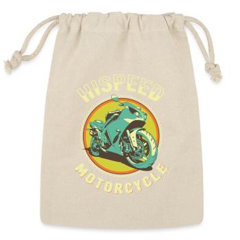 Hisped Vintage Motorcycle Badge - Reusable Gift Bag - Natural - Front